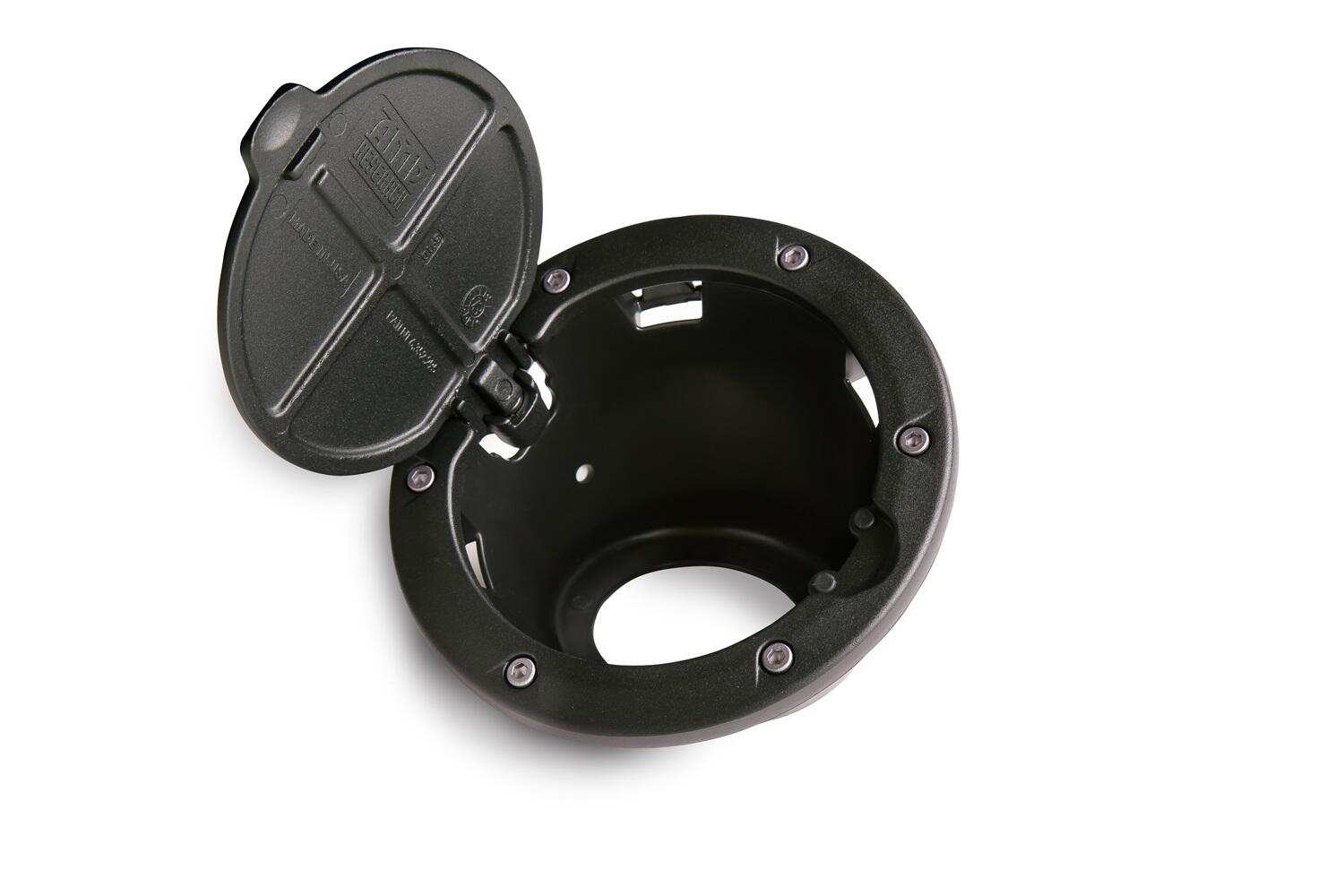 AMP Research 73000-01A Black Fuel Door for 2007-2018 Jeep Wrangler JK/JK Unlimited, 2-Door/4-Door