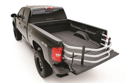 AMP Research 74805-00A Silver BedXTender HD Sport Truck Bed Extender for 2007-2018 Silverado/Sierra 1500 (Incl 2019 Silverado LD/Sierra Limited), 2007-2019 Silverado/Sierra 2500/3500, Standard Bed