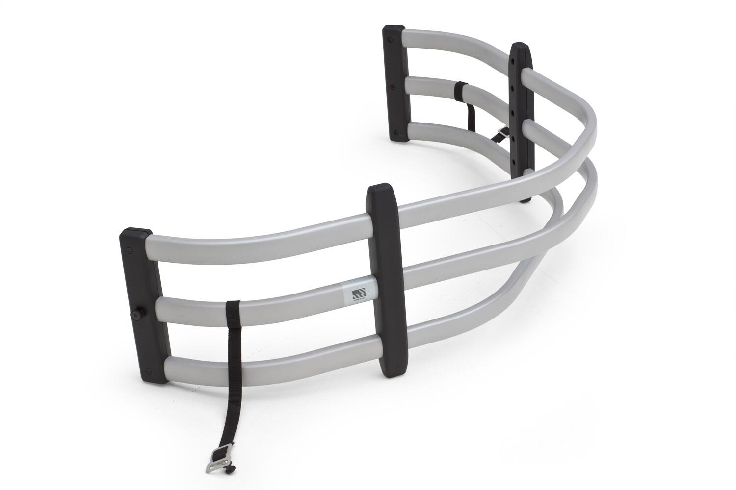 AMP Research 74809-00A Silver BedXTender HD Moto for 04-12 Colorado/Canyon, 1996-2004 Sonoma, 1987-2011 Dodge Dakota, 1998-2017 Nissan Frontier, 00-06 Toyota Tundra, 05-15 Toyota Tacoma, 1998-2006 Mazda B-Series, 07-09 Mitsubishi Raider, Standard Bed