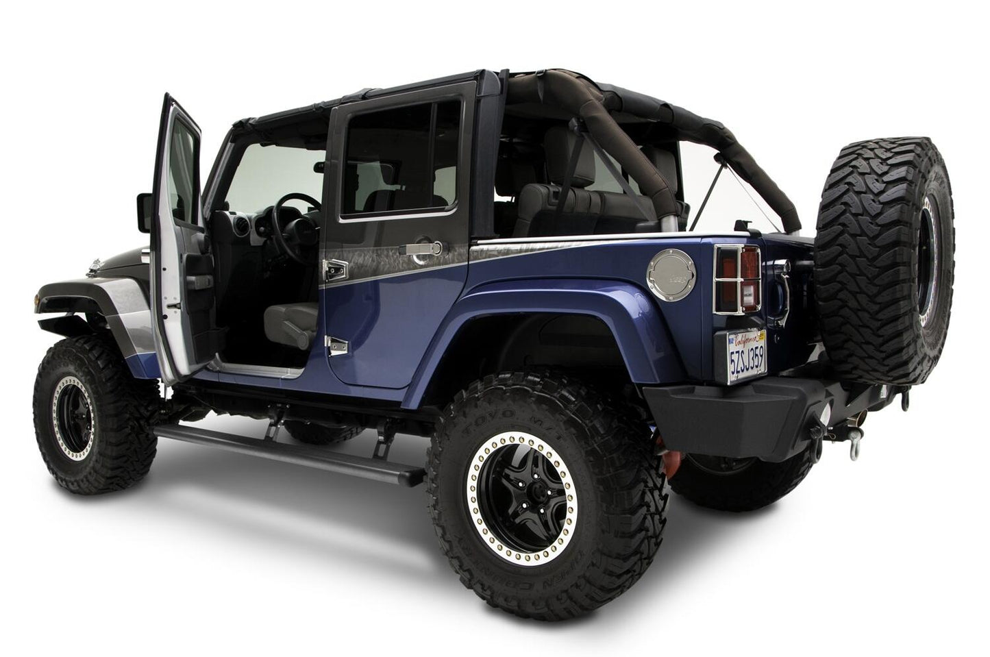 AMP Research 75122-01A PowerStep Electric Running Boards for 2007-2017 Jeep Wrangler JK Unlimited, 4-Door