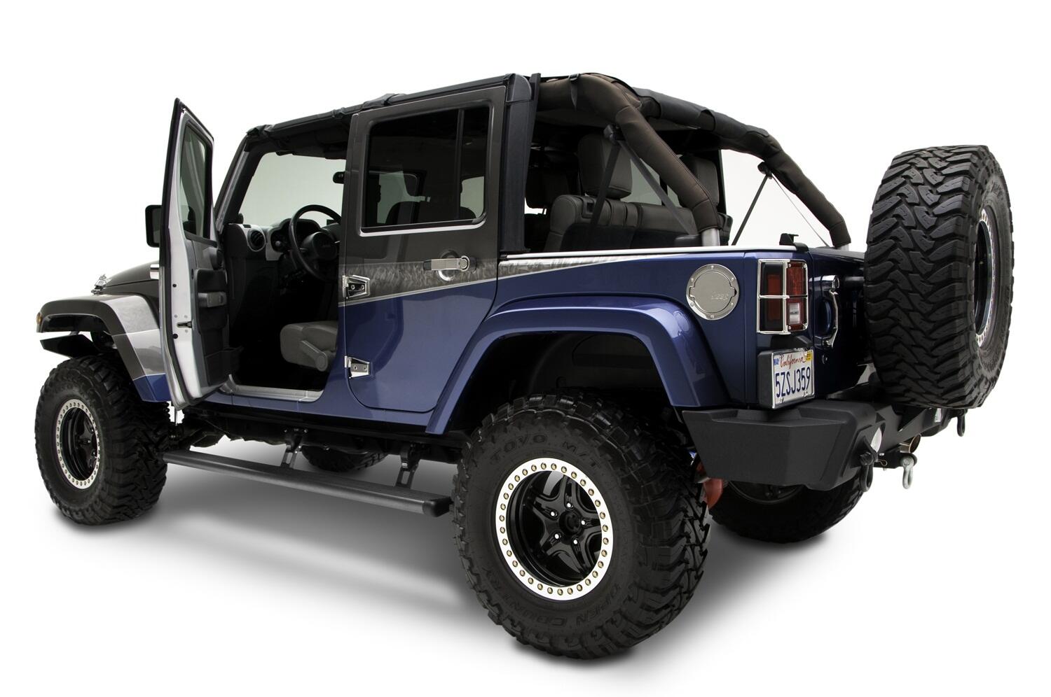 AMP Research 75122-01A PowerStep Electric Running Boards for 2007-2017 Jeep Wrangler JK Unlimited, 4-Door