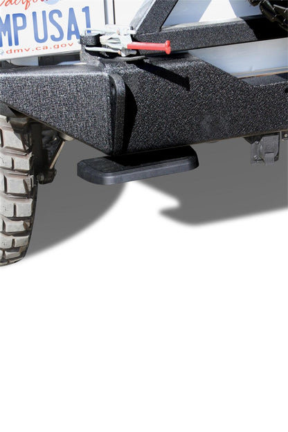AMP Research 75311-01A BedStep Retractable Bumper Step for 2007-2018 Jeep Wrangler JK, 2-Door (Compatible with some factory and aftermarket bumpers)