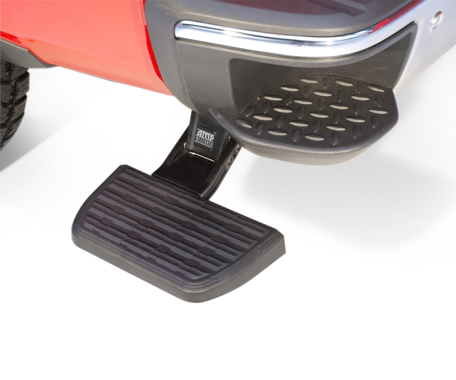AMP Research 75314-01A BedStep Retractable Bumper Step for 2014-2018 Silverado/Sierra 1500 (Incl 2019 Silverado LD/Sierra Limited), 2015-2019 Silverado/Sierra 2500/3500