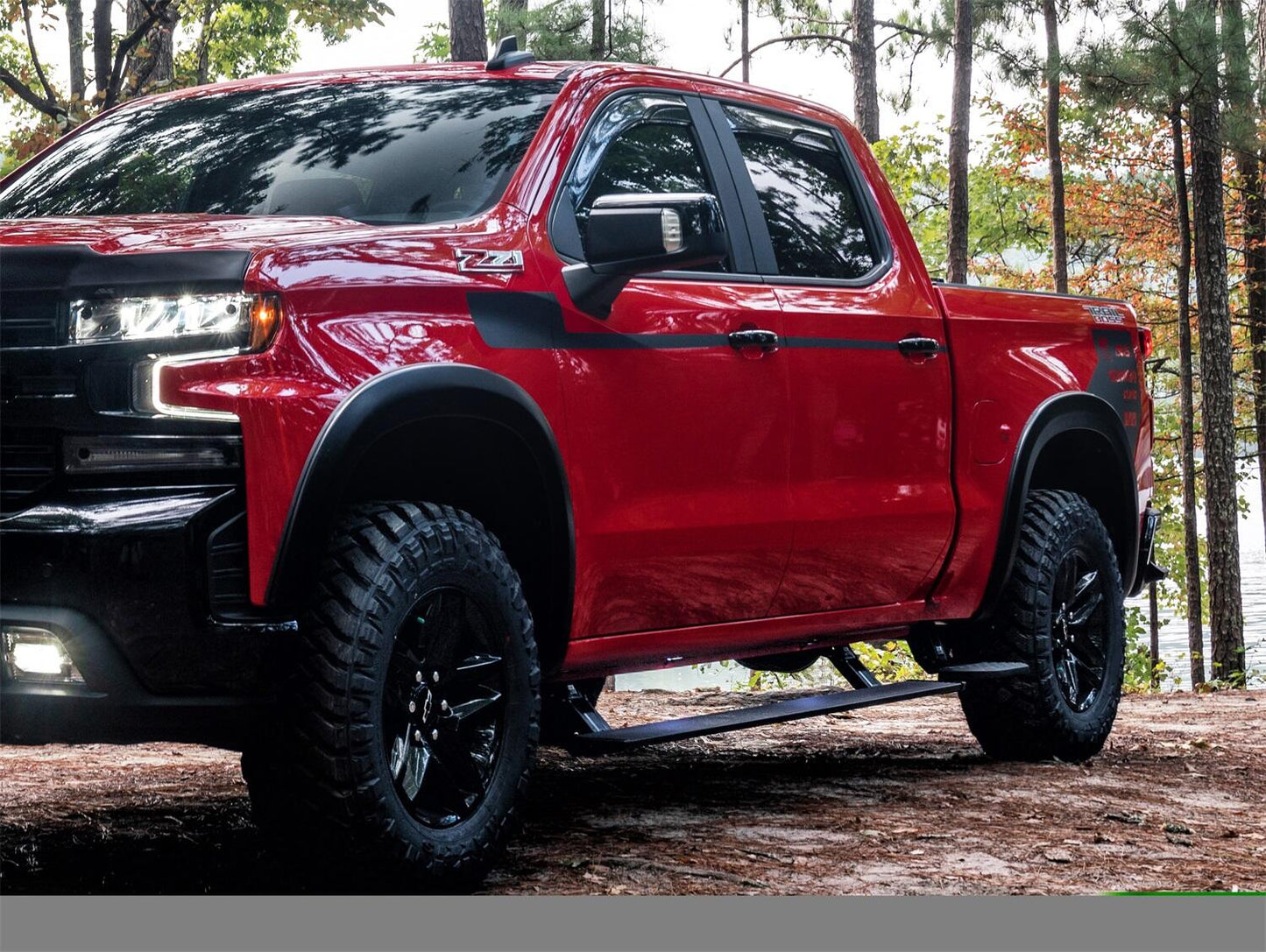 AMP Research 76154-01A PowerStep Electric Running Boards Plug N Play System for 2014-2018 Silverado/Sierra 1500 (Incl 2019 Silverado LD/Sierra Limited), 2015-2019 Silverado/Sierra 2500/3500 (Excludes Diesel), Double and Crew Cab