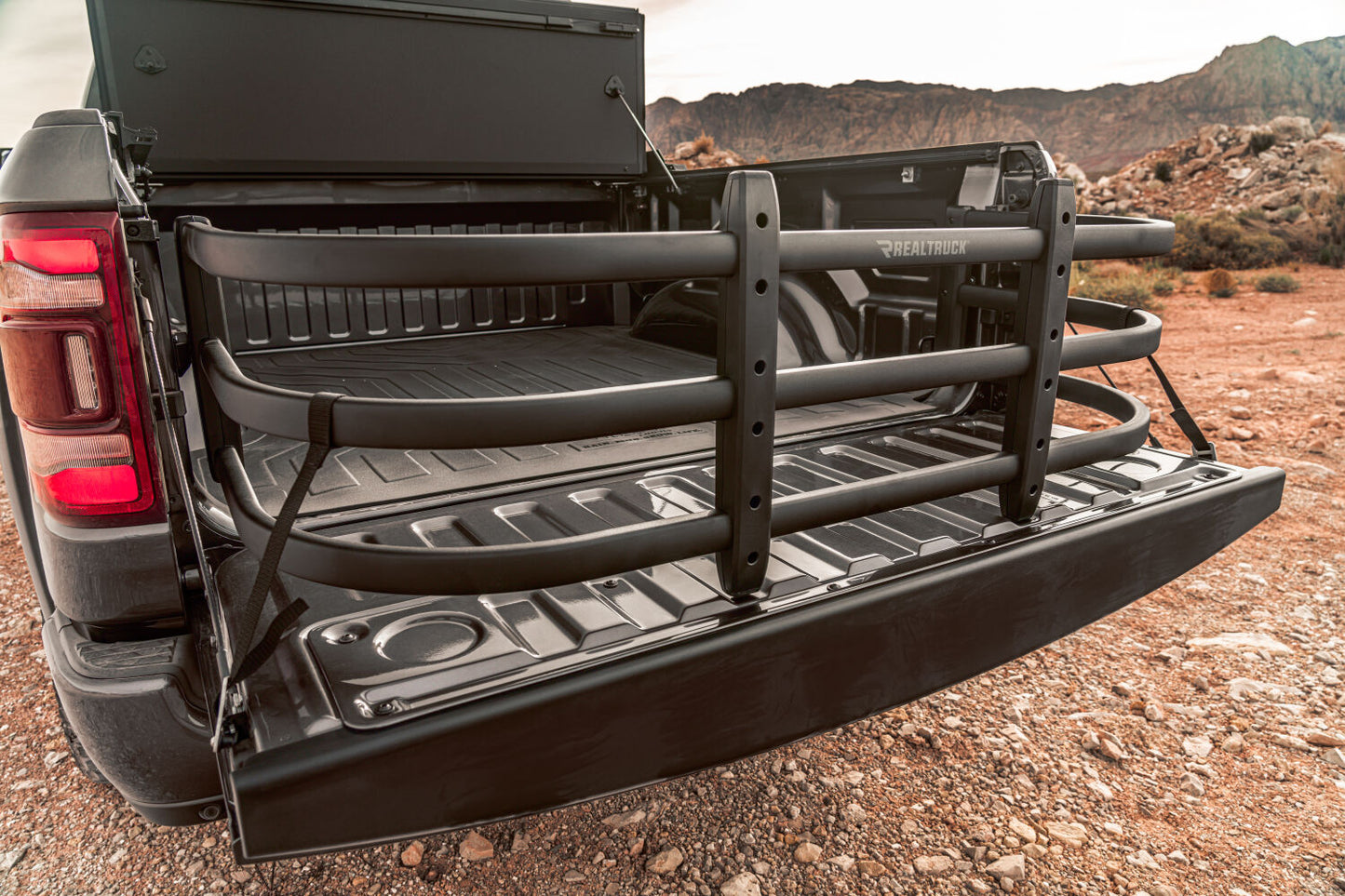 AMP Research 74840-01A Black BedXTender HD Max Truck Bed Extender for 2019-2021 Ram 1500, Standard Bed