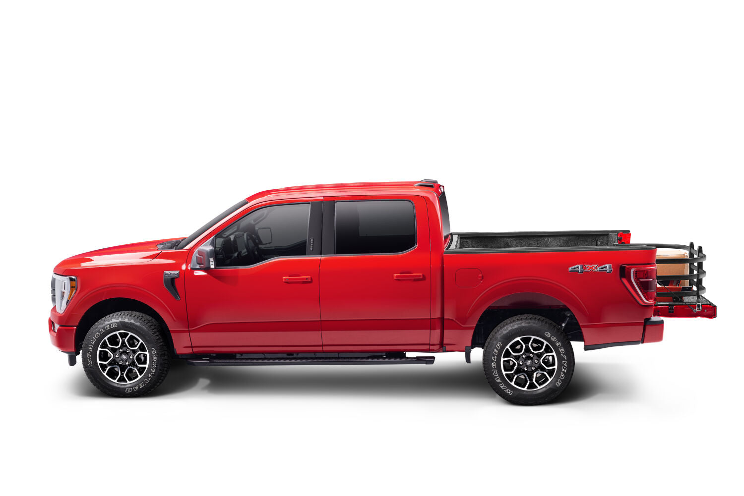 AMP Research 74813-01A Black BedXTender HD Max Truck Bed Extender for 2004-2022 Ford F-150 (Excludes 2004 F-150 Heritage), 2005-2008 Lincoln Mark LT, 2007-2022 Toyota Tundra, Standard Bed