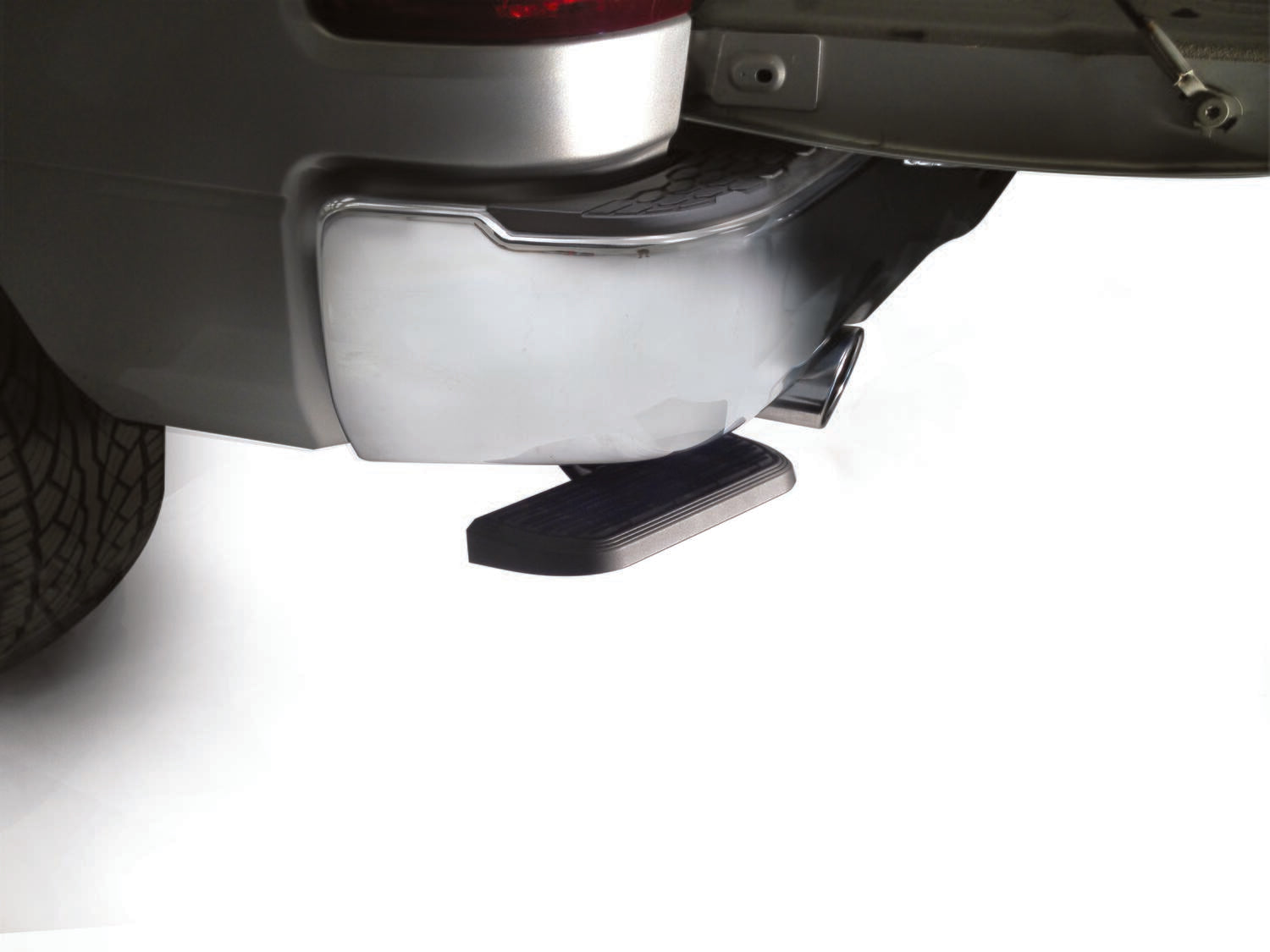 AMP Research 75325-01A BedStep Flip Down Bumper Step for 2019-2024 Ram 1500 Classic, 2009-2018 Ram 1500